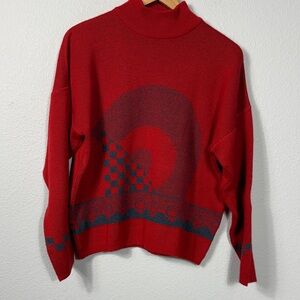 Vintage Rodier Women's Geometric Pattern Sweater
